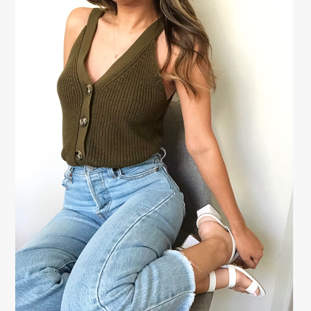 Chunky knit tank